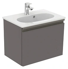 Тумба под раковину подвесная Ideal Standard Tesi 50 см серо-коричневая матовая