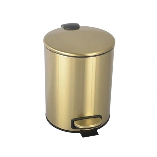 Мусорное ведро Boheme Uno золото матовое - фото 3