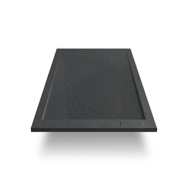 Душевой поддон Vincea 120х80 см антрацит VST-4SRL8012A (детальная фотография), из искусственного камня