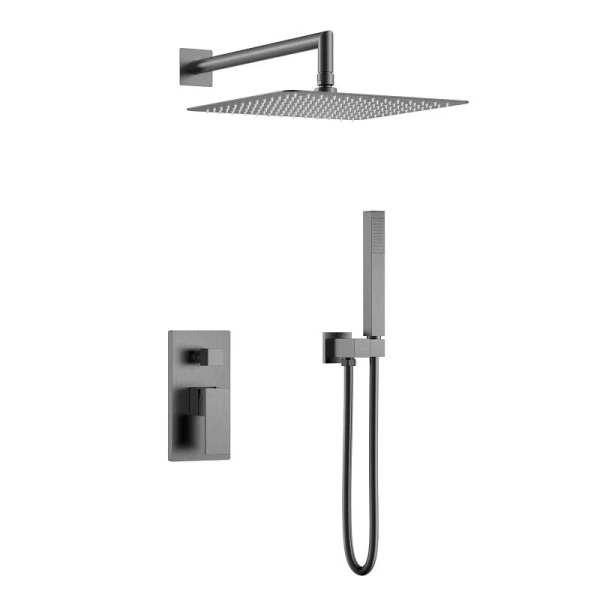 Душевой комплект Boheme Qubic графит матовый 474-3-GM (детальная фотография)