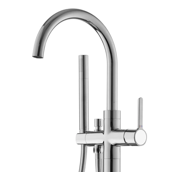 Смеситель для ванны Cezares Eco хром ECO-VDP-01 (детальная фотография), современные, hi-tech