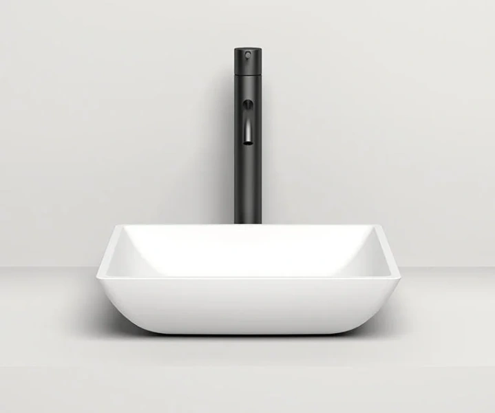 Раковина Salini Callista 04 38 см глянцевая 1101108G (детальная фотография), накладные (на столешницу), пристенные