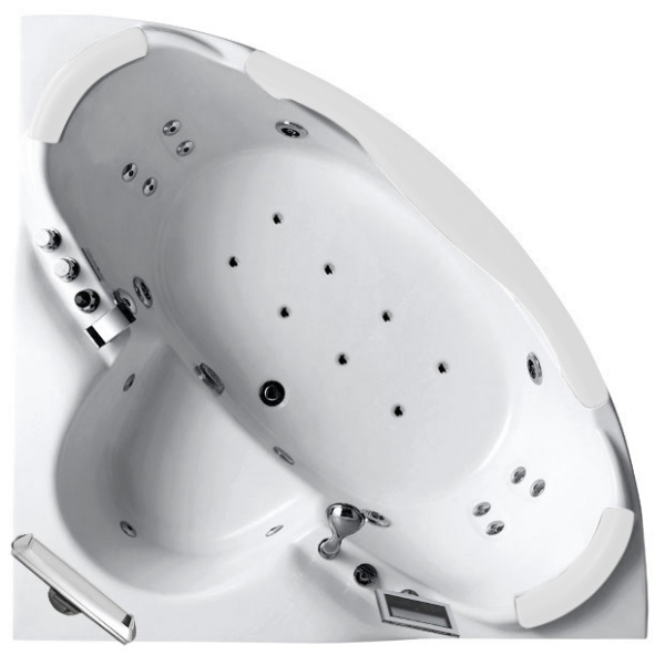 Акриловая ванна пристенная Gemy G9025 II O (детальная фотография), акриловые, стеклянные