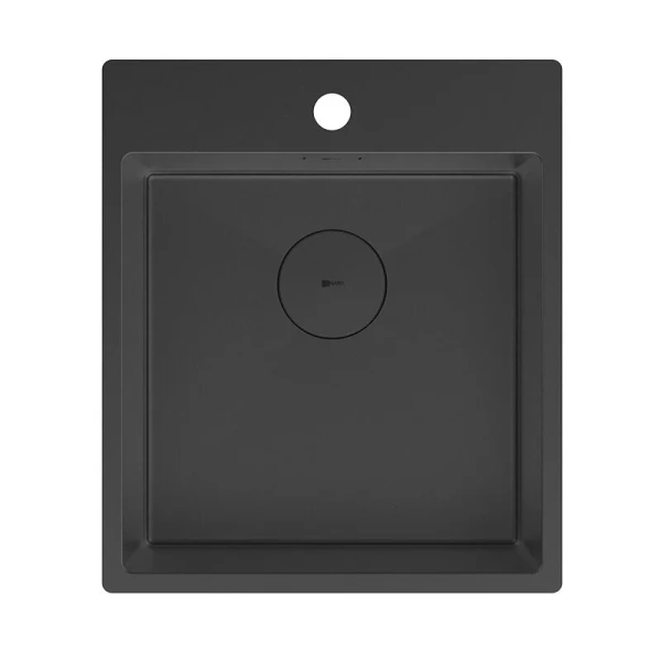 Мойка для кухни Lemark Janga 44 см чёрный матовый 9932104 (детальная фотография)