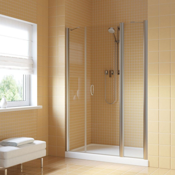 Душевая дверь Vegas-glass EP-2F 145 (детальная фотография), хром, бронза, золото, белые, другие