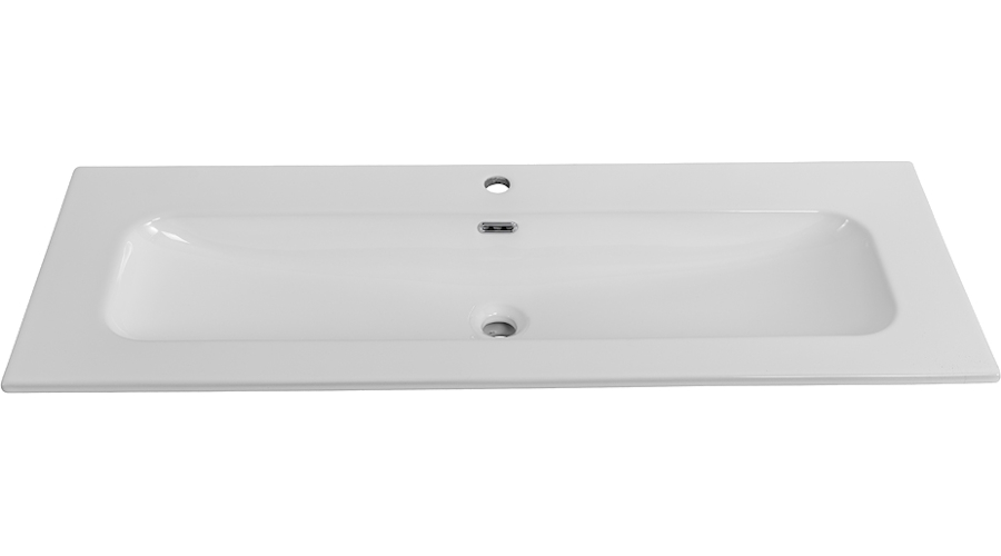 Раковина мебельная Cezares Eco 120 см белая CZR-8073-120 (детальная фотография), в наличии