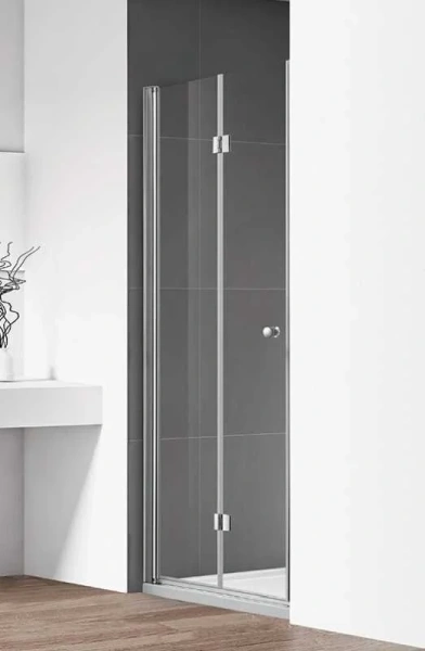 Душевая дверь в нишу Cezares Eco 90 см складная ECO-O-BS-12-90-C-Cr (детальная фотография)