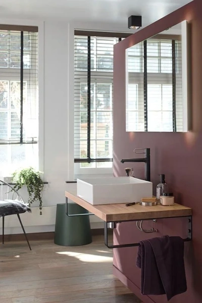 Раковина Jacob Delafon Delta Pure 39 см белая, тонкая керамика E90011-0 (детальная фотография), маленькие, в форме чаши, квадратная