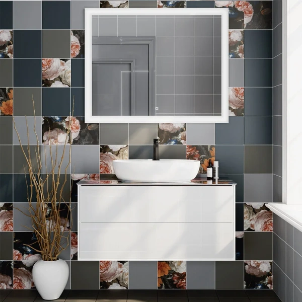 Раковина Kerama Marazzi Plaza 60 см белая глянцевая PLR.wb.60.1 (детальная фотография), в форме чаши, круглой формы