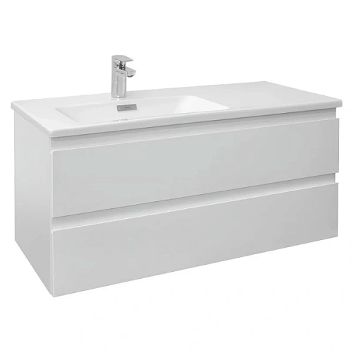 Тумба под раковину подвесная Jacob Delafon Madeleine 100 см левая, белая глянцевая - фото 5