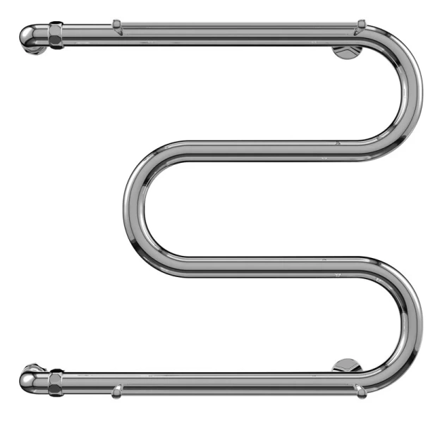 Полотенцесушитель водяной Terminus М-образный 70х60 см с полкой 4620768880568 (детальная фотография)