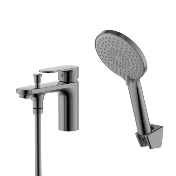 Смеситель для ванны Акватек Ника оружейная сталь AQ1844BGM (детальная фотография)