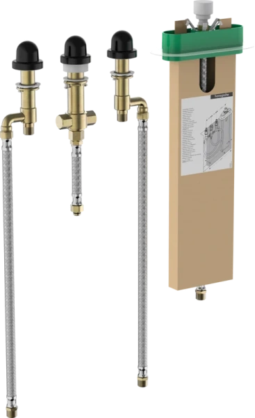 Скрытая часть смесителя на край ванны Hansgrohe на 4 отверстия 13440180 (детальная фотография)