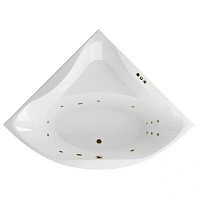Ванна гидромассажная Excellent Glamour Smart 150 x 150 см, белый/бронза, WAEX.GLA15.SMART.BR