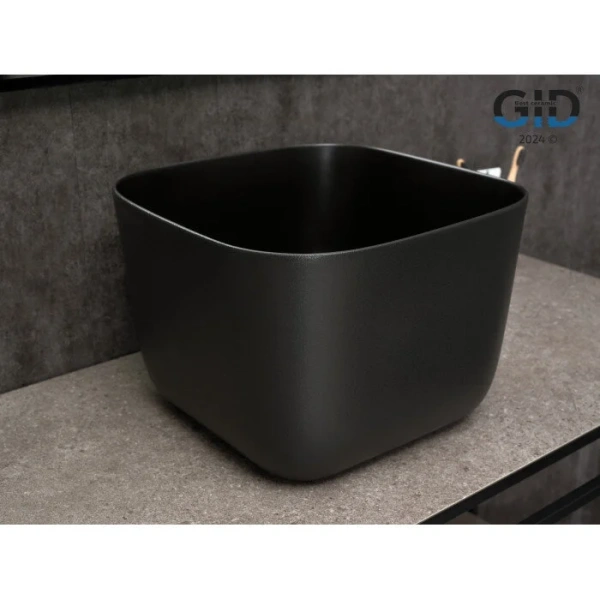 Раковина GID Creativo N9301bg 36 см черный графит 53356 (детальная фотография), современные, hi-tech