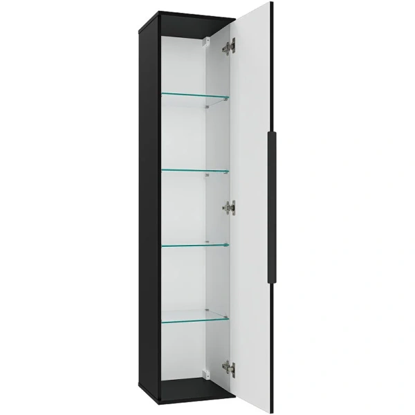 Шкаф-пенал подвесной Brevita Savoy 35 см черный SAV-05035-030 (детальная фотография), окрашенные, декорированные