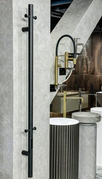 Полотенцесушитель электрический Boheme Uno 12x150 см черный 726-B (детальная фотография), черный