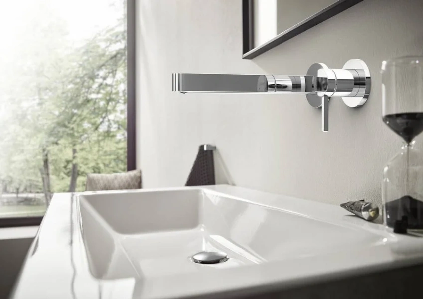 Смеситель для раковины Hansgrohe Finoris хром 76050000 (детальная фотография), современные, hi-tech