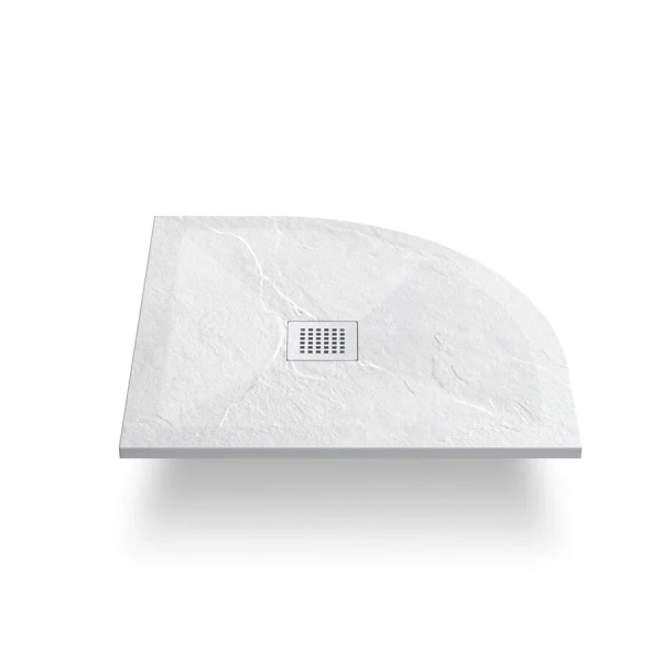 Душевой поддон Vincea VST-4SQ9012W 120х90 см асимметричный (детальная фотография), из искусственного камня