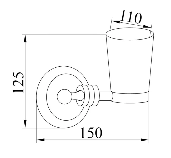 Стакан для ванной Boheme Hermitage хром 10383 (детальная фотография), классические, ретро, декорированные