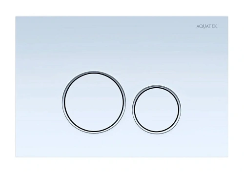 Клавиша смыва Акватек Pneumo S белая - фото 1