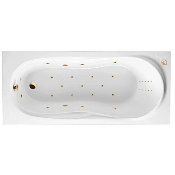 Ванна гидромассажная Excellent Sekwana Ultra Nano 170 x 75 см, цвет белый/золото, WAEX.SEK17.ULTRATNANO.GL (детальная фотография)