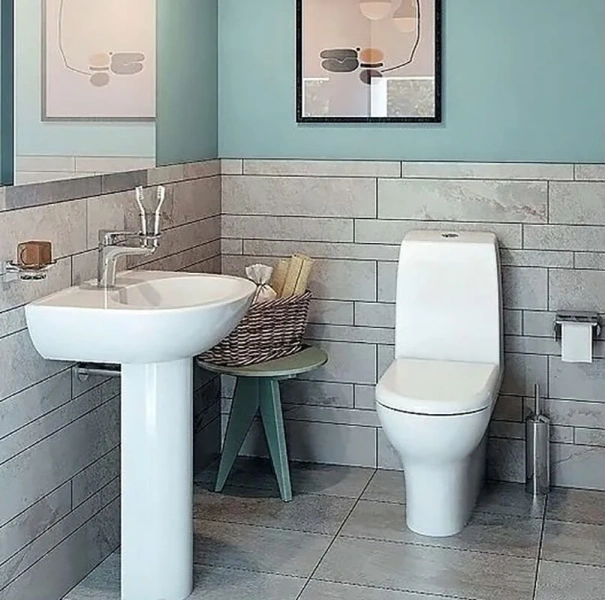 Унитаз с бачком VitrA Zentrum 9012B003-7200 (детальная фотография), современные, hi-tech, круглые