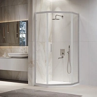 Душевой уголок RGW Passage PA-86S 90x90 профиль сатин стекло прозрачное