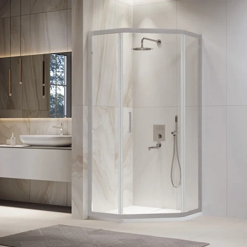 Душевой уголок RGW Passage PA-86S 90x90 профиль сатин стекло прозрачное - фото 3