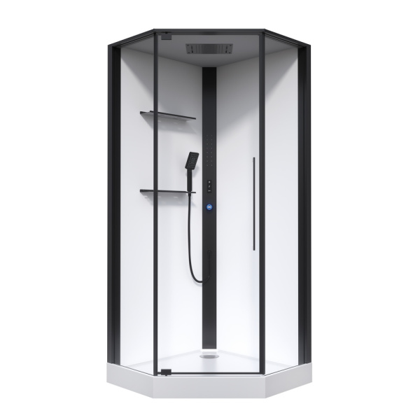 Душевая кабина Black&White Galaxy G8036 100x100 см с гидромассажем 8036000 (детальная фотография)