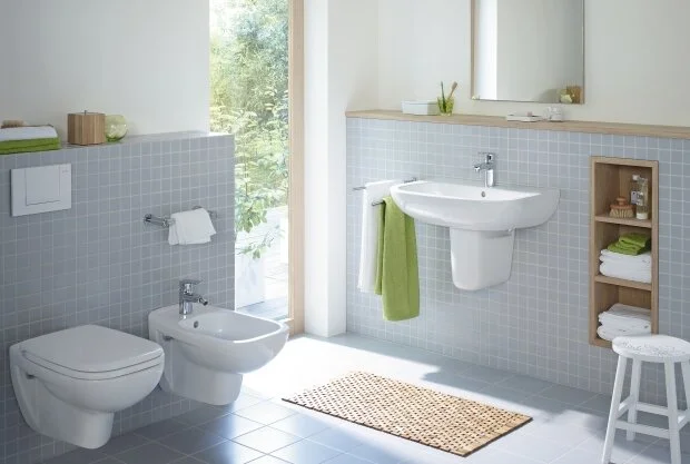 Раковина Duravit D-Code 23106500002 (детальная фотография), подвесные, на полупьедестал, на пьедестал, пристенные