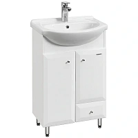 Тумба под раковину напольная Акватон Джимми 57 см с двумя дверцами и ящиком