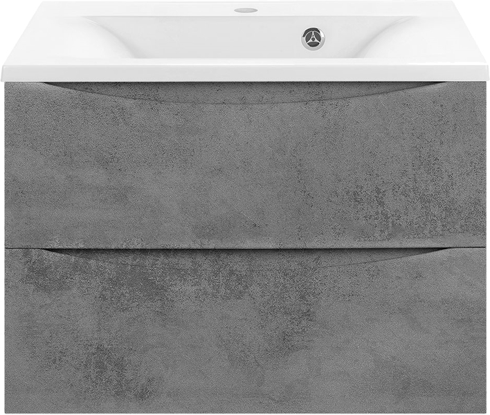 Тумба под раковину подвесная Vincea Mia 64 см Beton VMC-2MA650BT (детальная фотография)