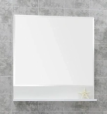 Зеркало Акватон Инди 80 см белый глянец