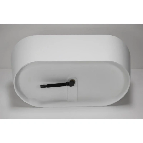 Ванна из искусственного камня Abber Stein 170x80 см белая матовая AS9605 (детальная фотография), 170 см