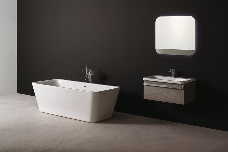 Тумба под раковину подвесная Ideal Standard Tonic II 80 см светло-серое дерево R4303FE (детальная фотография), нет в наличии