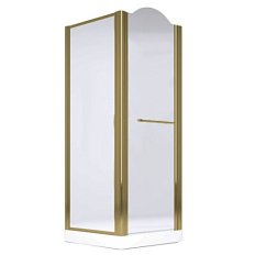 Душевой уголок Migliore Diadema 90х90 см профиль бронза стекло матовое