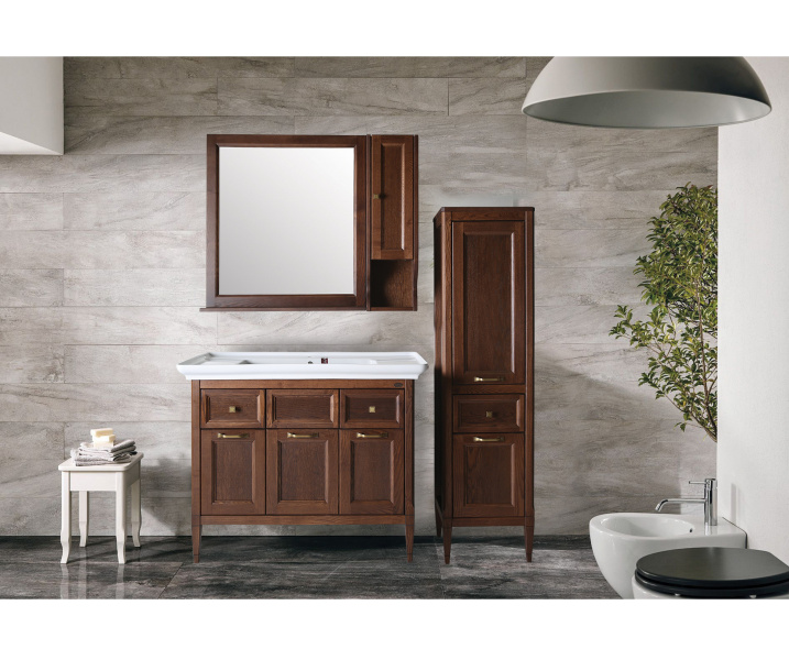 Шкаф подвесной ASB-Woodline Гранда 24 см антикварный орех 11485 АНТ (детальная фотография), подвесные