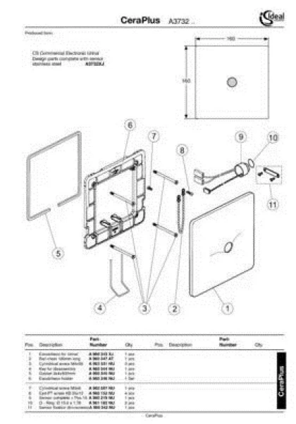 Писсуар подвесной Ideal Standard ProSys Connect с инсталляцией E567101L1 (детальная фотография) index_1