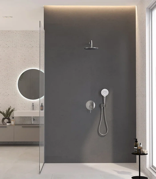 Душевой комплект Kludi Bozz хром 386710576 (детальная фотография), комплекты index_1