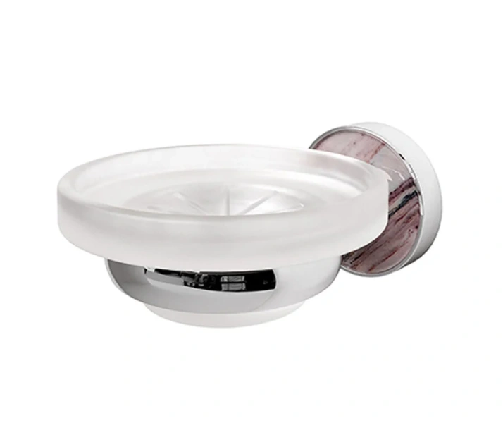 Мыльница WasserKRAFT Aland хром/горный мрамор K-8529 (детальная фотография)