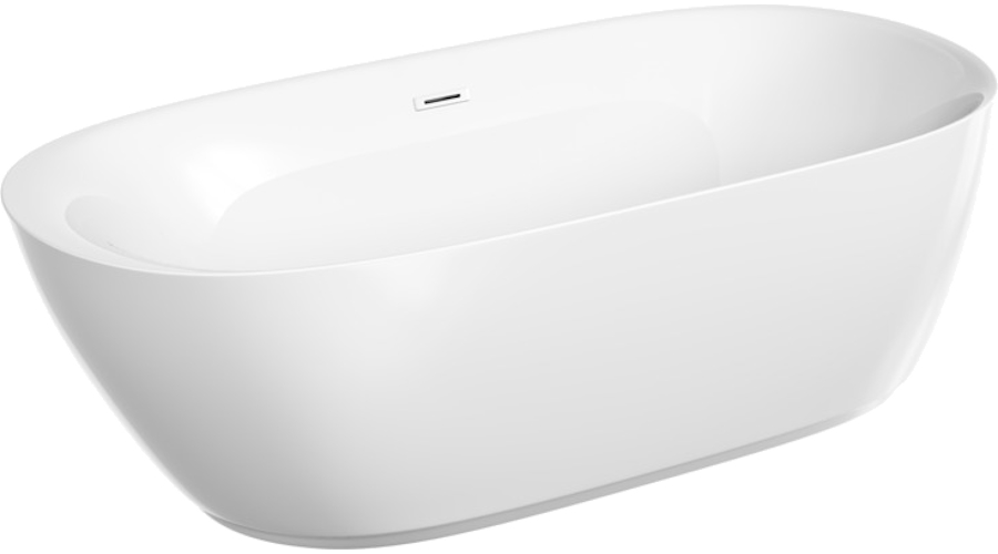 Ванна акриловая Sancos Single 180x85 см отдельностоящая FB07 (детальная фотография)