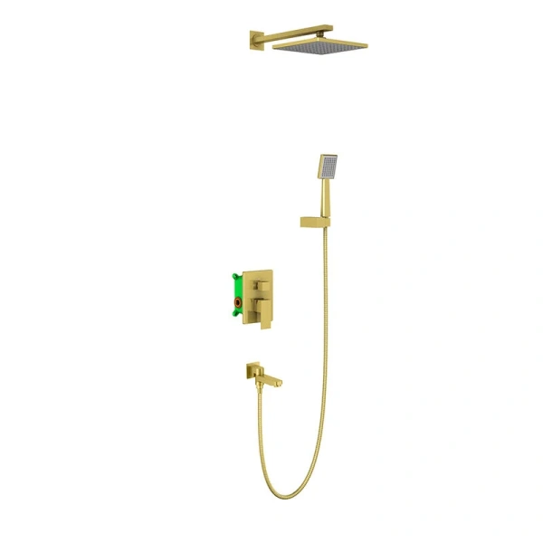 Душевой комплект Timo Selene золото матовое SX-3069/17SM (детальная фотография), душевые комплекты, наборы
