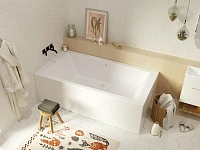 Ванна акриловая 1MarKa Aelita MG 200 x 100 см, белый, 01аэ2010