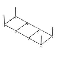 Монтажный комплект для акриловой ванны Roca Uno 170х75 см см со сливом-переливом