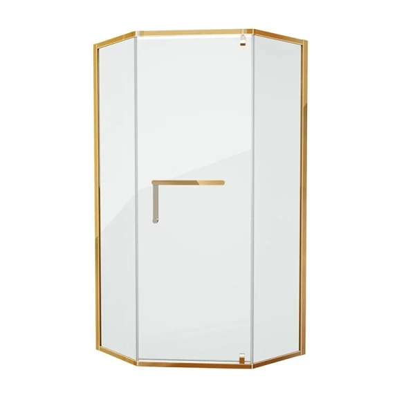 Душевой уголок Grossman Pragma 100х100 см золотистый PR-100GD (детальная фотография)