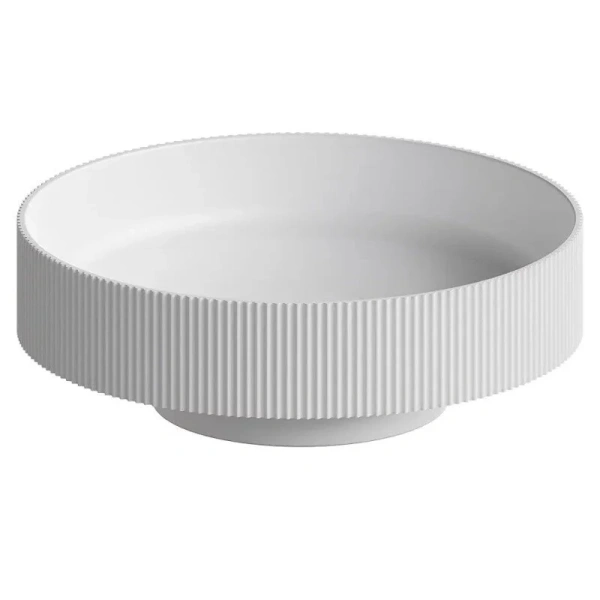 Раковина Boheme Corian 40 см белая 801-R-MW (детальная фотография)