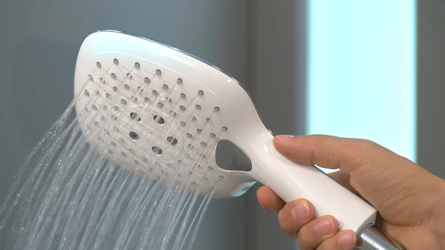 Душевая лейка хром-белый Hansgrohe Raindance Select 26551400 (детальная фотография), душевые лейки index_1