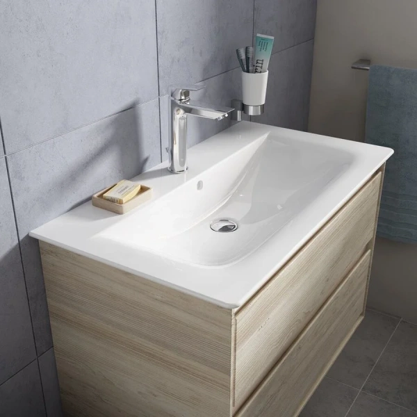 Смеситель для раковины Ideal Standard Tesi высокий A6563AA (детальная фотография), с донным клапаном