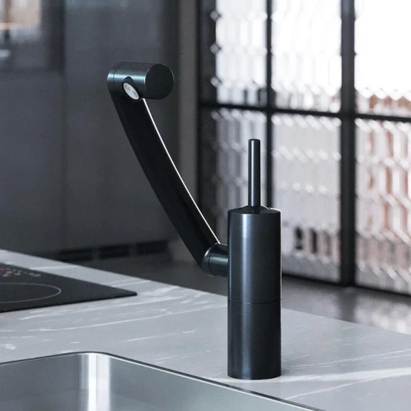 Смеситель для кухни Damixa Arc черный 290007364 (детальная фотография), современные, hi-tech